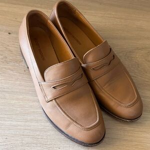Women’s Tan Leather Penny Loafers